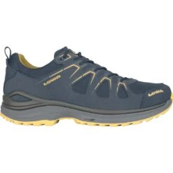 LOWA Innox Evo GTX Lo Shoes - Steel Blue/mustard