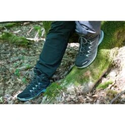 LOWA Innox Pro GTX Mid Women's Shoes - Anthracite/rosé -Lowa Trail Sales Store lowa innox pro gtx mid ws womens shoe steelblue salmon4 1019057