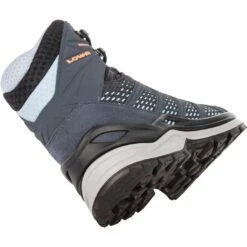 LOWA Innox Pro GTX Mid Women's Shoes - Anthracite/rosé -Lowa Trail Sales Store lowa innox pro gtx mid ws womens shoe steelblue salmon5 1019058