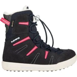 LOWA Lucy GTX Kids Winter Boots (Size 25-35) - Navy/fuchsia