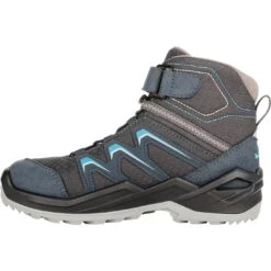 LOWA Maddox Warm GTX Mid Junior Kids Shoe - Steel Blue (Size 25-35) -Lowa Trail Sales Store lowa maddox warm gtx mid junior kids shoe steel blue 2 1346399