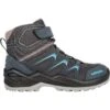 LOWA Maddox Warm GTX Mid Junior Kids Shoe - Steel Blue (Size 25-35)