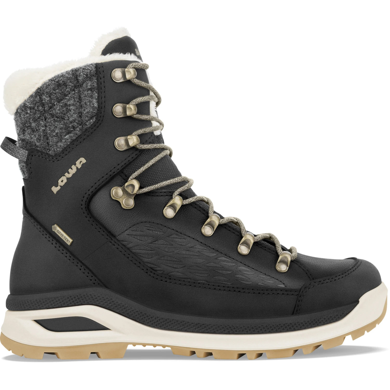 LOWA Renegade EVO Ice GTX Womens Winter Boots - Black/champagne 1 LOWA Renegade EVO Ice GTX Womens Winter Boots - Black/champagne