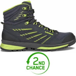 LOWA Trek Evo GTX Mid Men's Trekking Boots - Navy/lime - 2nd Choice